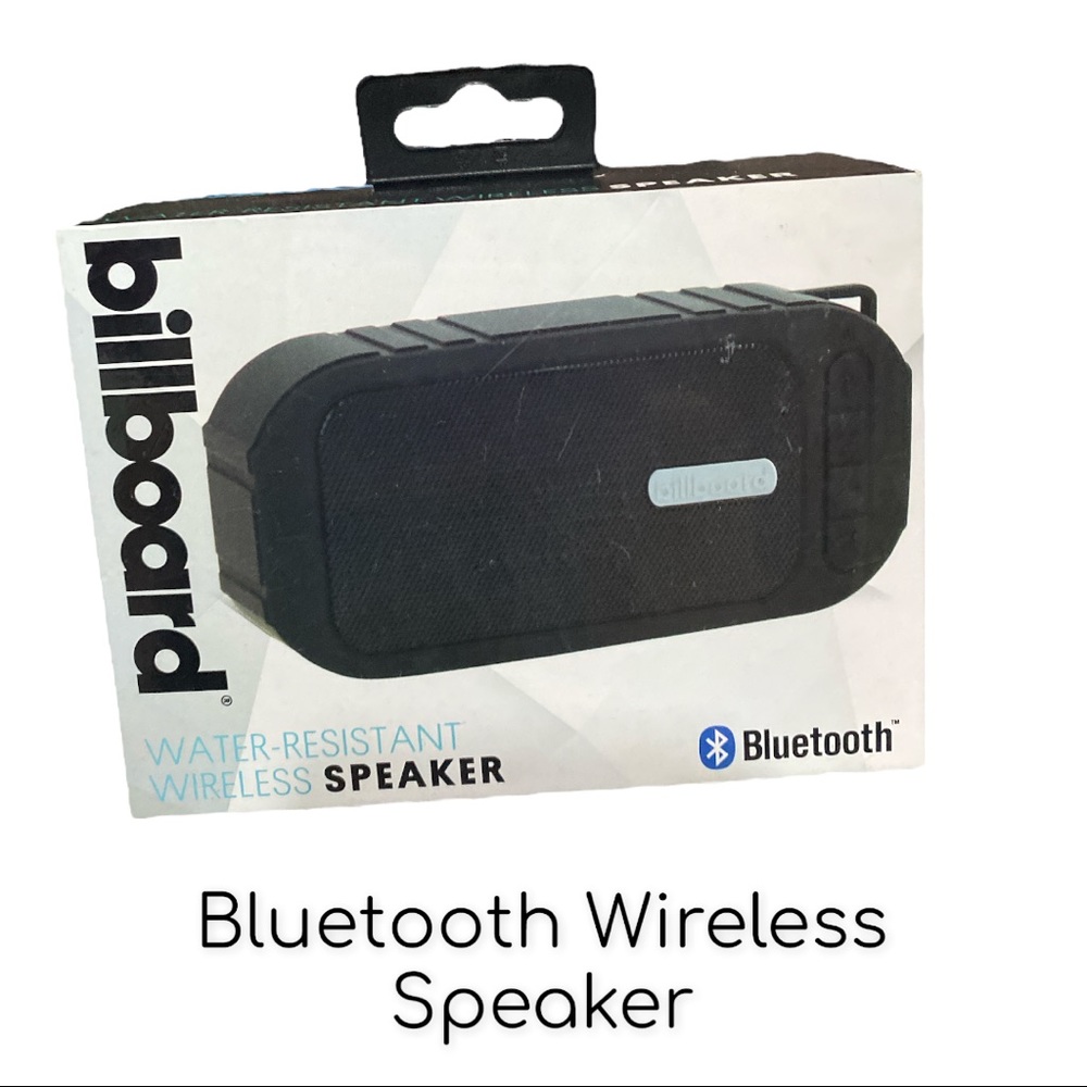 Water resistant black Bluetooth speaker NWT Billboard